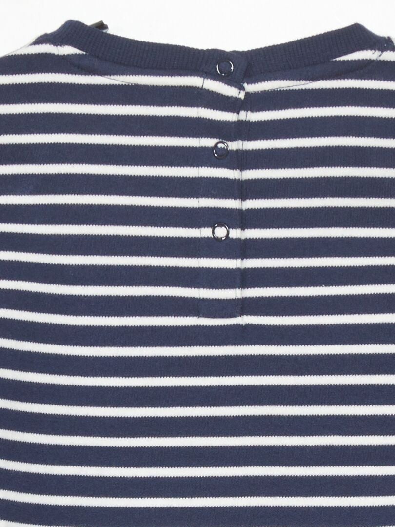 T-shirt in zeemansstijl - BLAUW