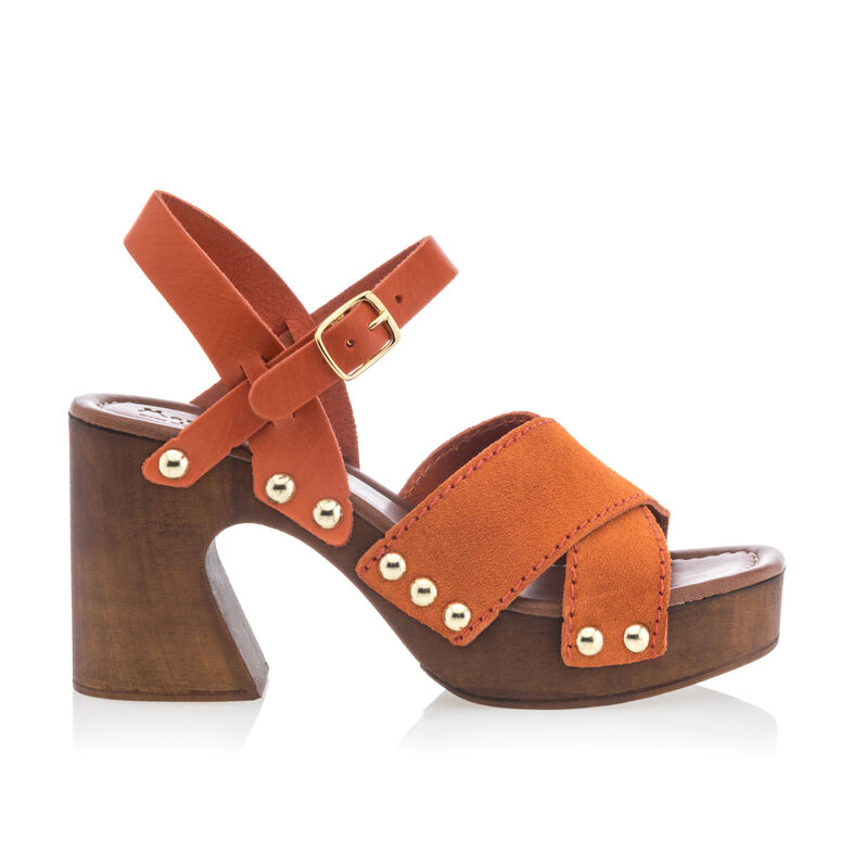 Women's Orange Mules/Clogs