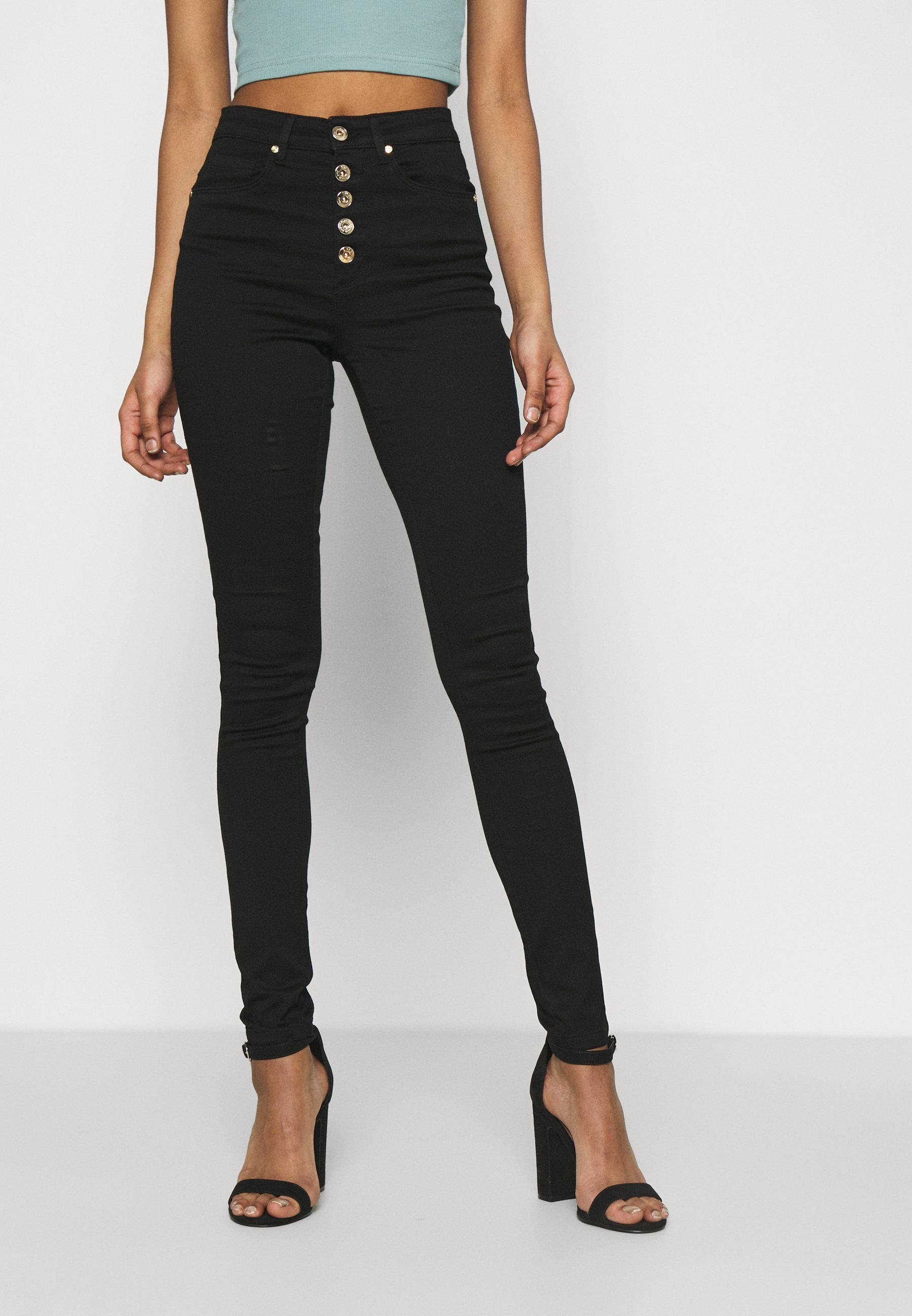 ALLEEN ONLROYAL FLY - Skinny Fit jeans - zwart