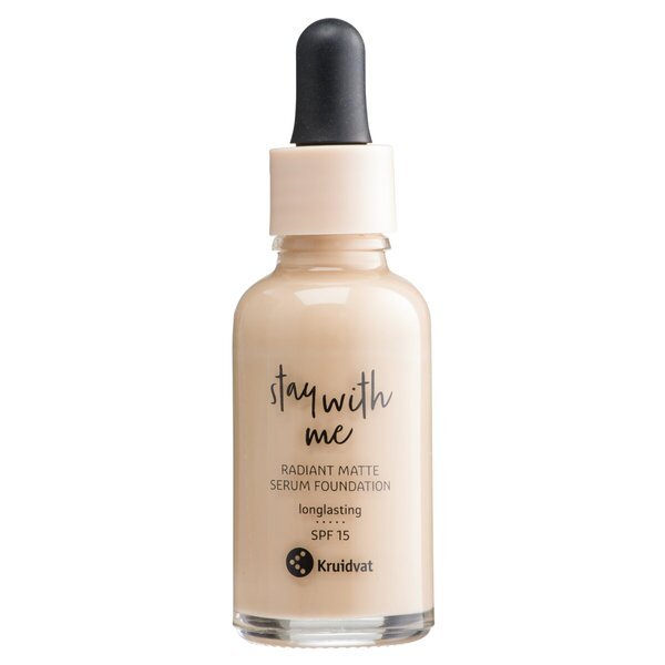 Kruidvat Stay With Me 018 C Light Natural Radiant Matte Serum Foundation 30 ml