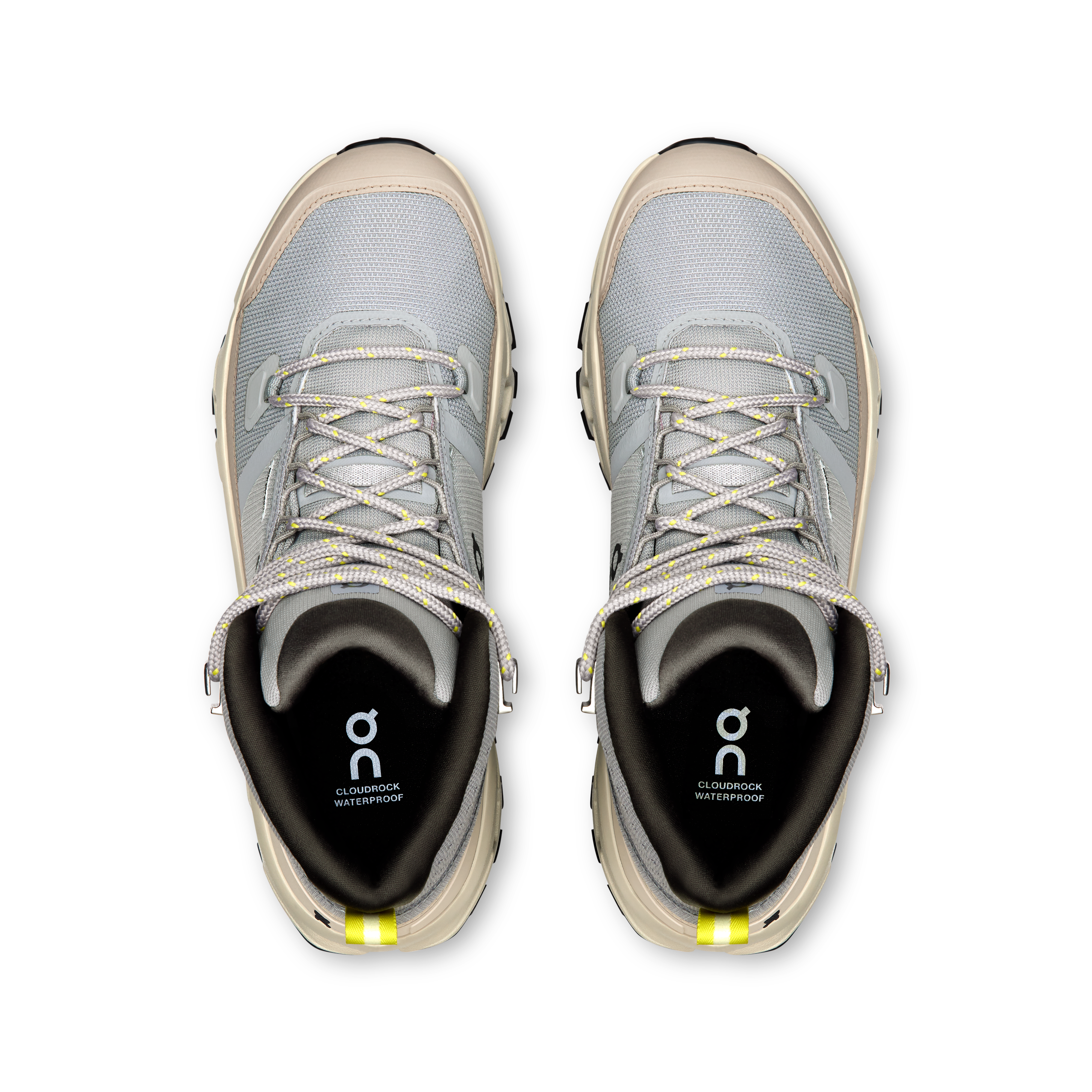 On Damskie buty Cloudrock Mid WP Alloy | Ice