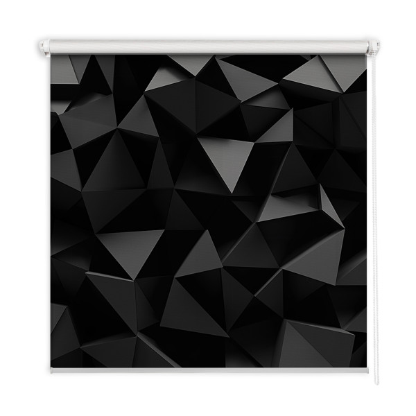 Roleta wewnętrzna - 50x50 cm -Czarne Origami