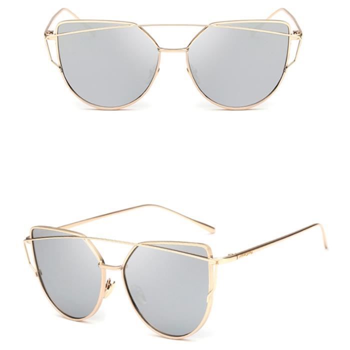 Gafas de sol redondas plateadas de verano para mujer de la marca de lujo SHARPHY®