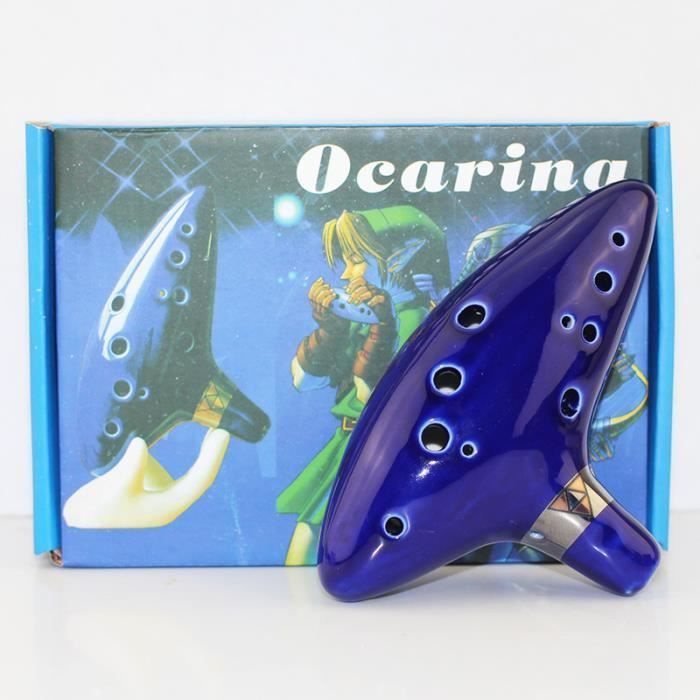 Ocarina a 12 fori The Legend of Zelda Ocarina of Time Triforce link Alto C Mediant Tone Ocarina Zelda replica in ceramica
