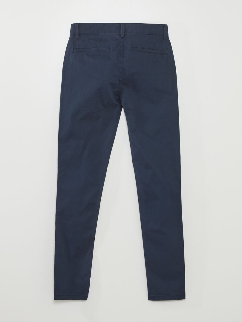 Calça chino skinny stretch - tamanho 32 - azul
