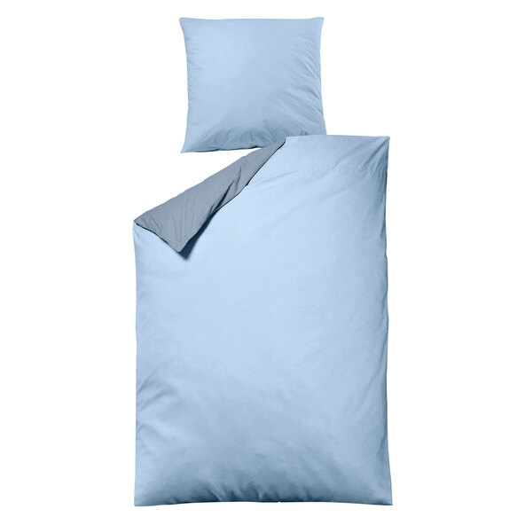 Luxury satin bed linen, 135 x 200 cm, blue
