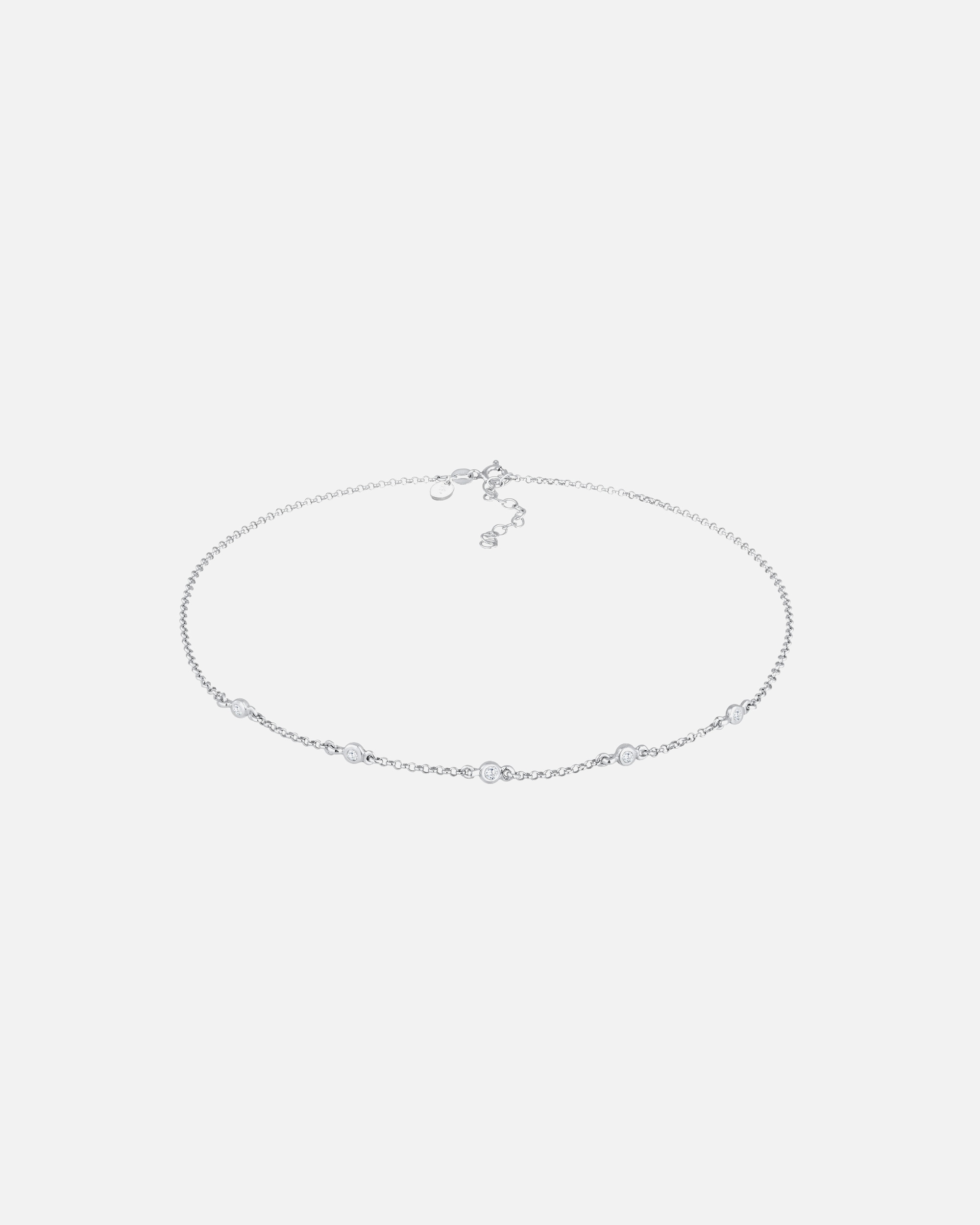 Elli PREMIUM Elli PREMIUM Collier Femmes Choker élégant avec topaze en argent sterling 925