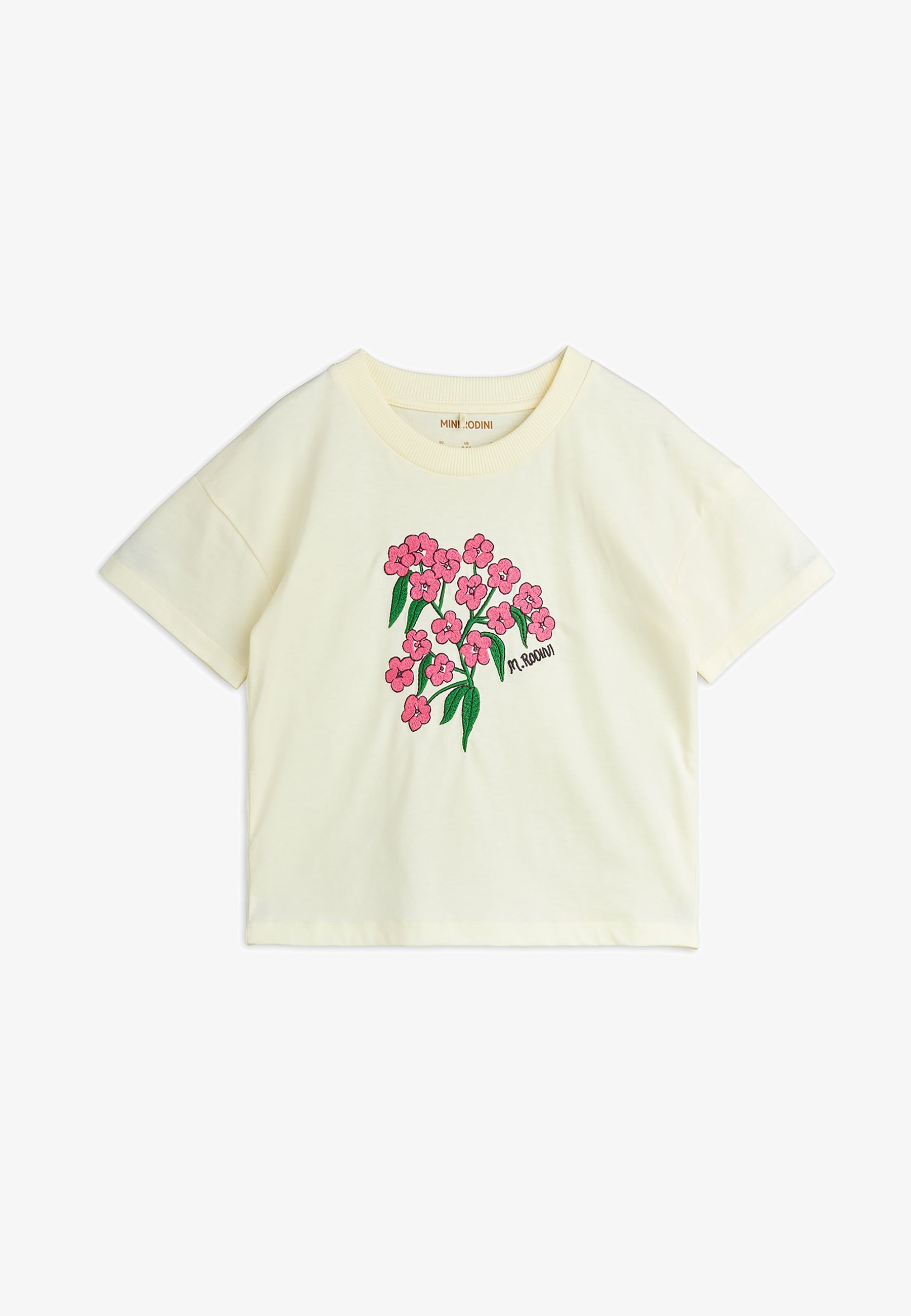 Mini Rodini ALPINE FLOWERS TEE UNISEX - T-shirt stampata - bianco sporco
