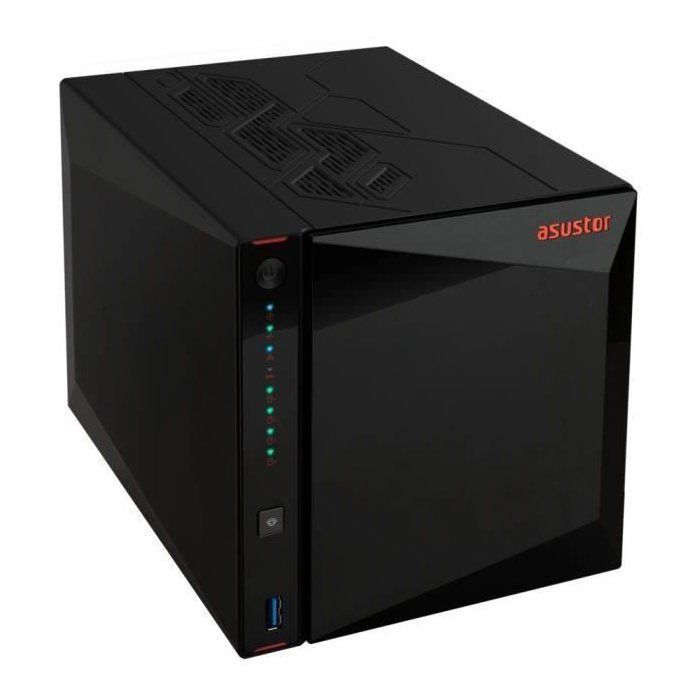 NAS server - ASUSTOR - AS5404T Nimbustor 4 Gen2 - Quad-Core 2.0GHz - 4GB DDR4 - 2x 2.5GbE - 4 bays