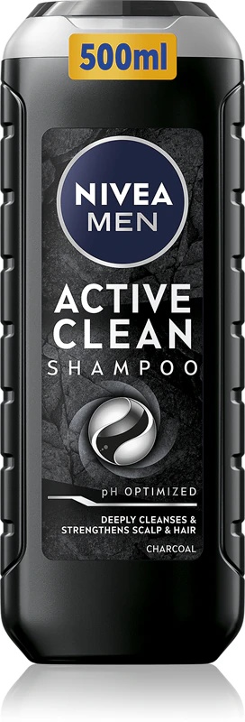 NIVEA MEN Active Clean globinsko čistilni šampon z aktivnim ogljem