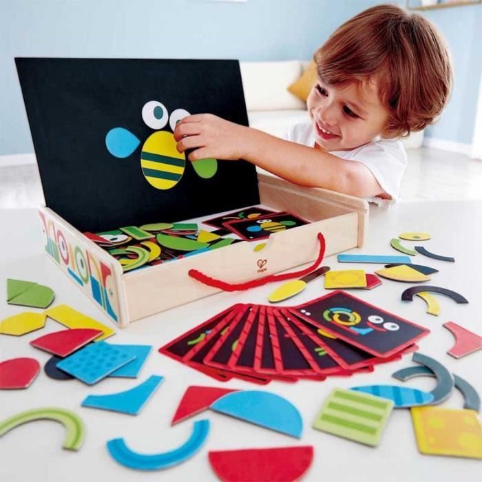 HAPE - Geoform(e) Holzbaukasten - E1631 - Magnetische Bastelbox