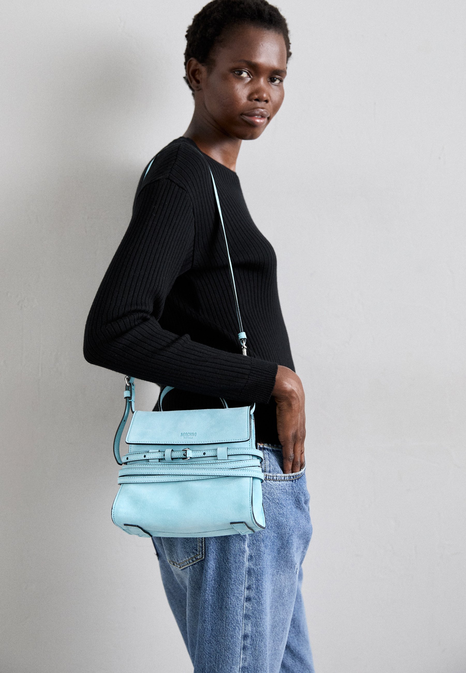 MOSCHINO BORSA - Handtas - celeste