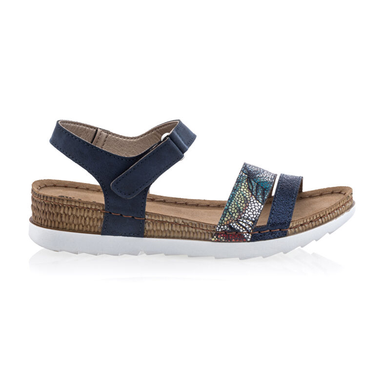Sandalias azules para mujer / Zapatos de punta abierta