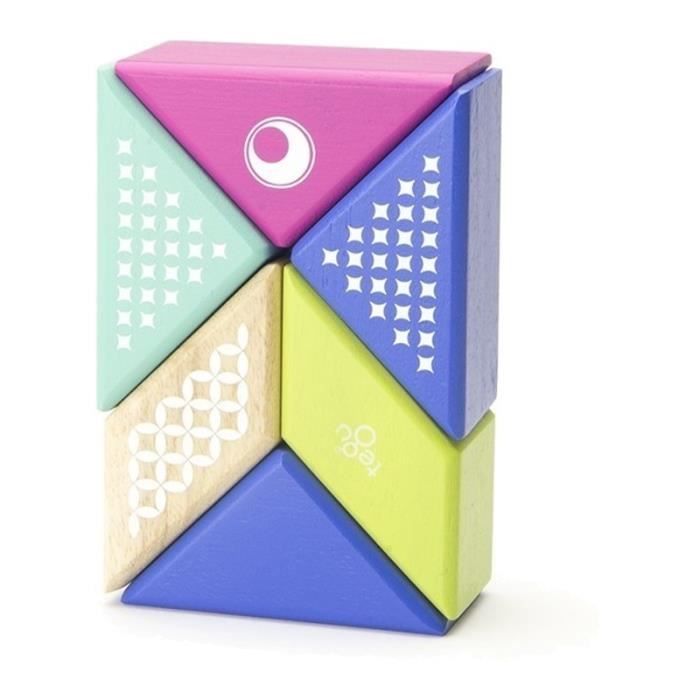 Bouwset - AC-DÉCO - Tegu Pocket Buddy 6-delig - Vogel - Magnetisch hout - Voor kinderen