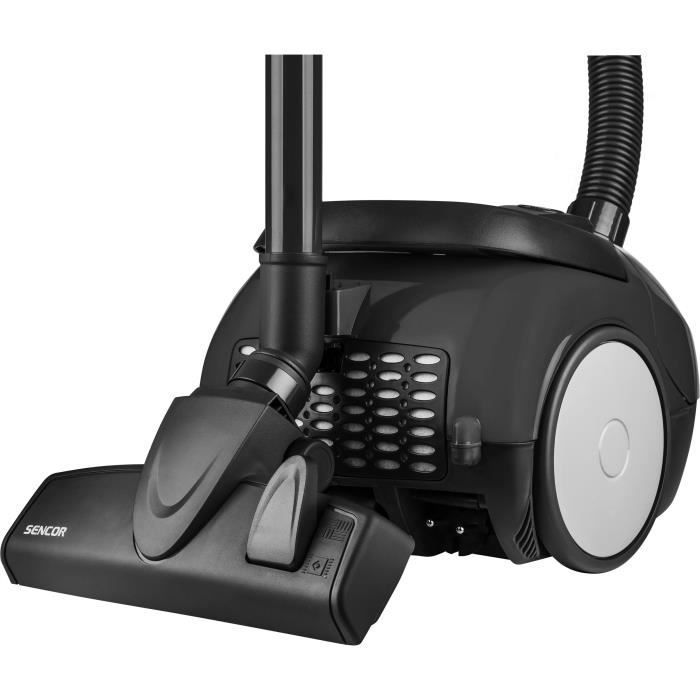 Bagged canister vacuum cleaner - SENCOR - SVC 45BK-EUE3 - ECO 850W motor - 79 dBA - 1.5L - Black