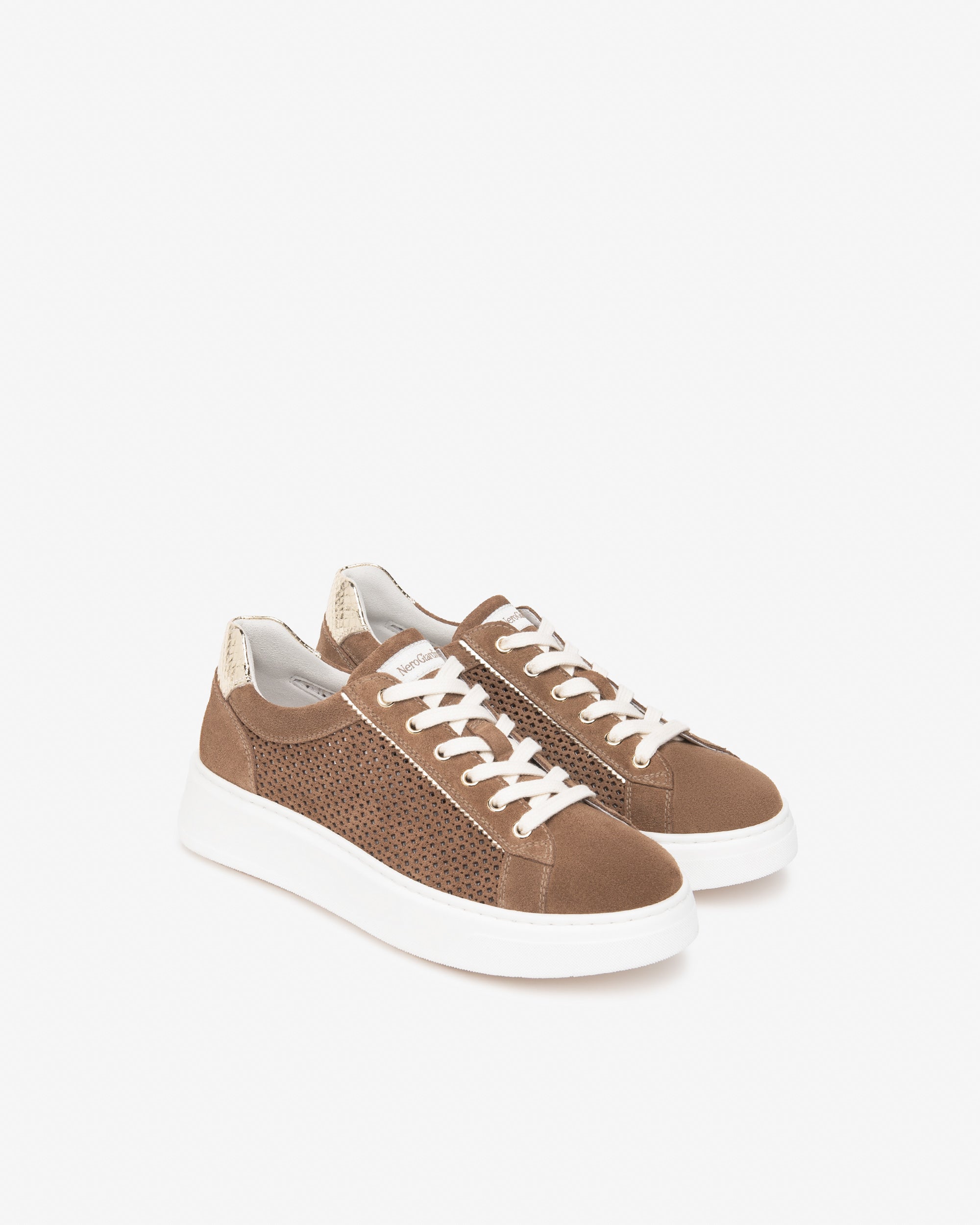  Dámské tenisky ze semiše a technického materiálu