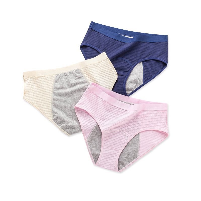 Mutandine mestruali a prova di perdite per donna, slip in cotone, mutandine fisiologiche estive, biancheria intima traspirante