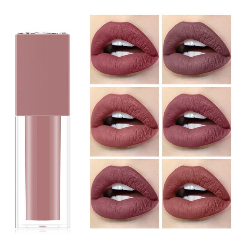 Rouge à lèvres liquide multicolore, waterproof, longue tenue, non collant, fini mat velours, brillant à lèvres, maquillage des lèvres, cosmétiques TSLM1