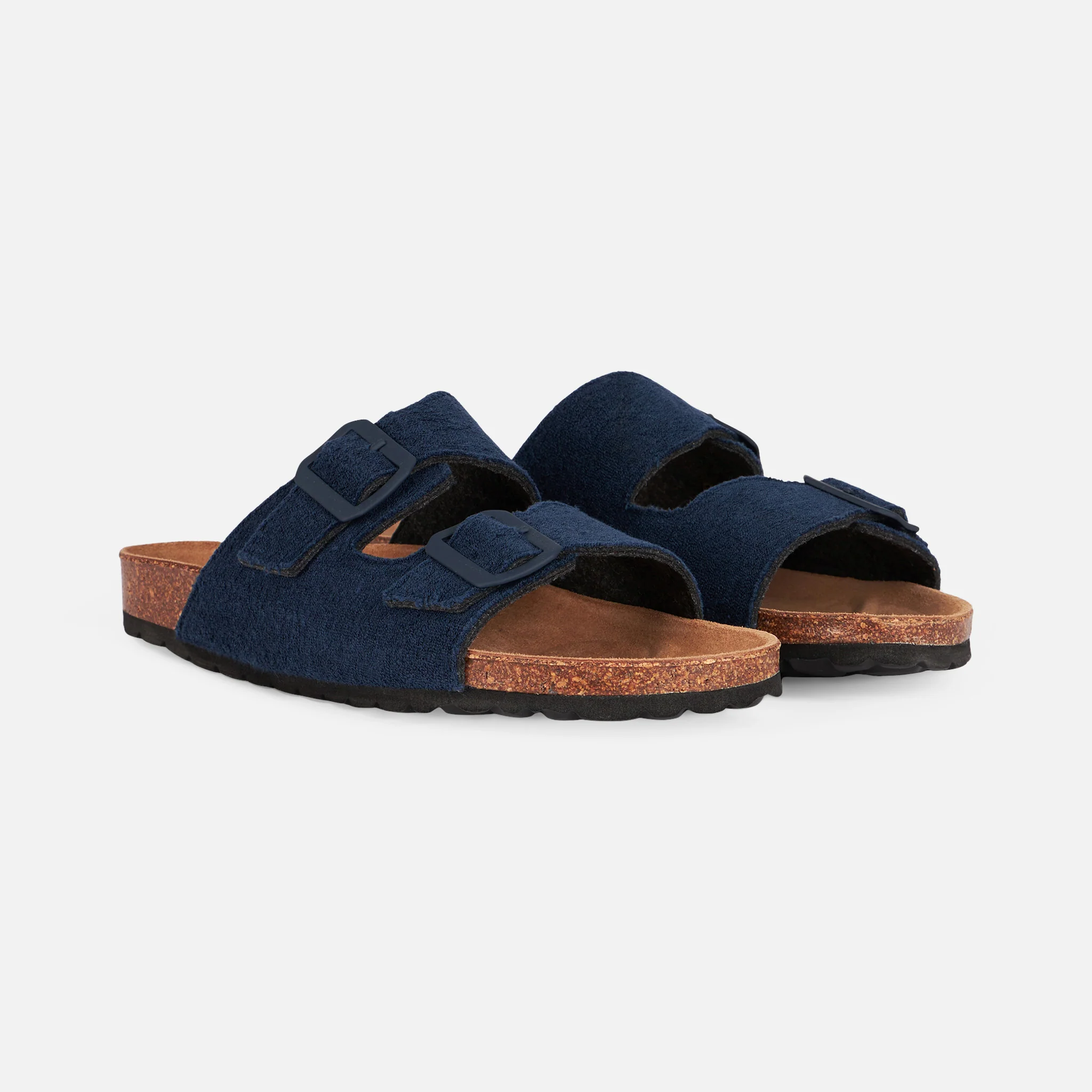 Blauwe sponssandalen voor heren