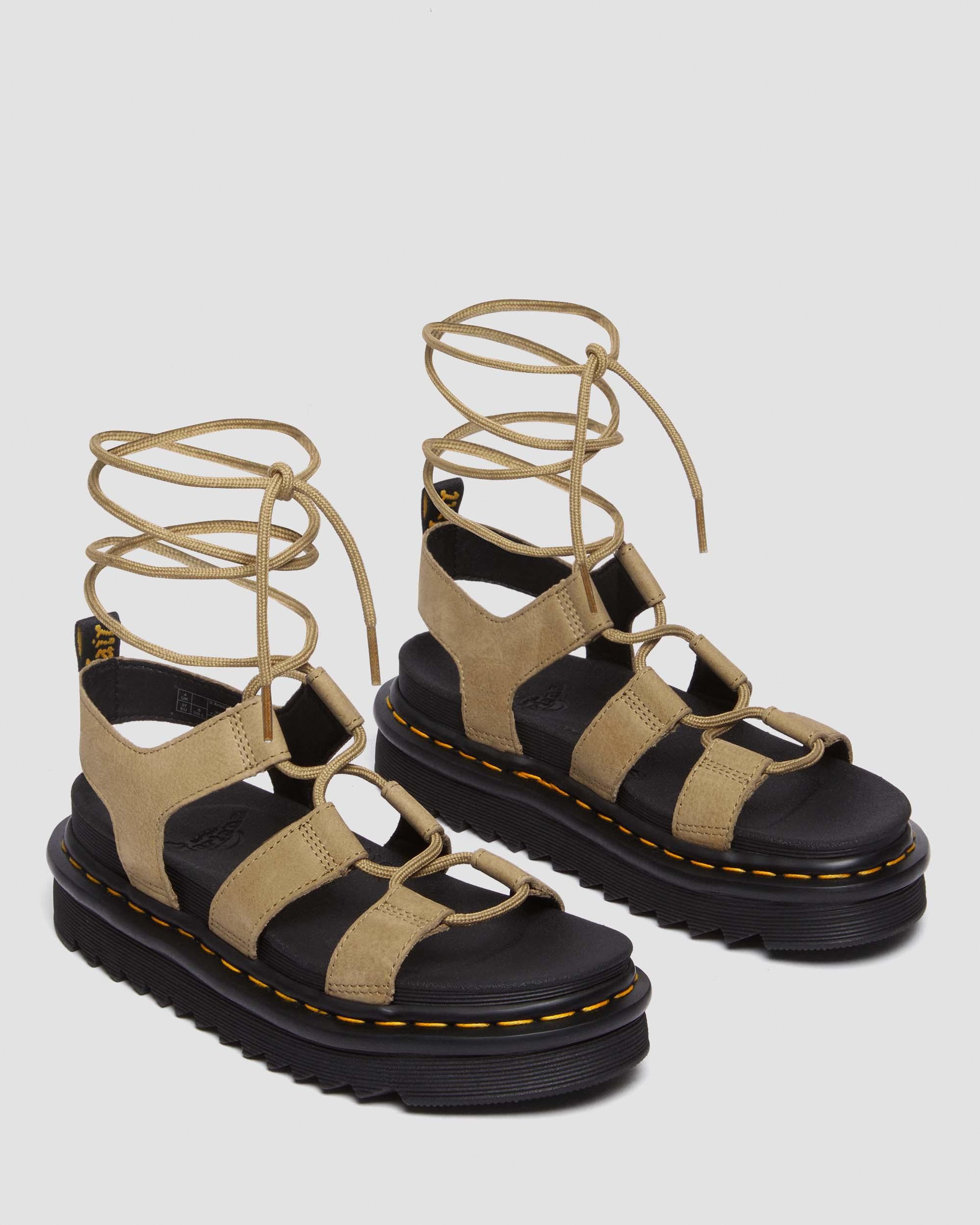 Nartilla Tumbled Nubuck Leder Gladiatorsandalen