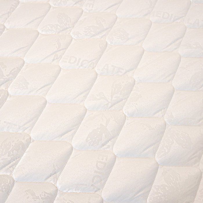 MEDICALTEX Matratze 200 x 200 cm | Höhe 20 cm | Polyurethanschaum | Milben- und antibakteriell | Mittelfester Liegekomfort