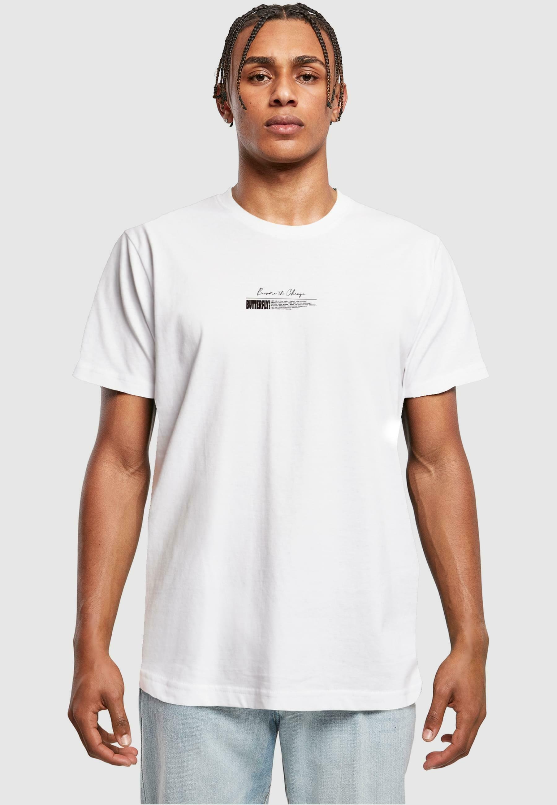 Maglietta Mister Tee BECOME THE CHANGE TEE - Stampa bianca