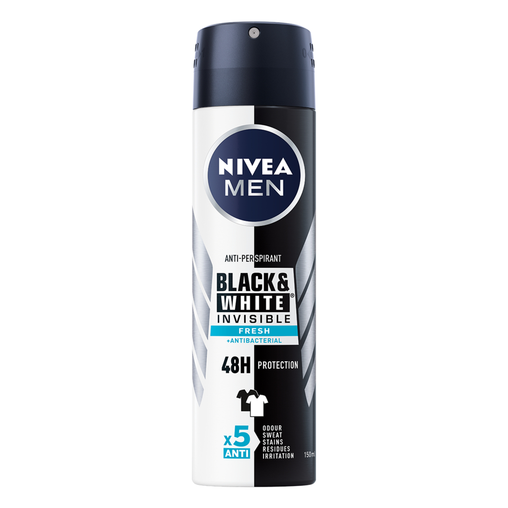 Crno-bijeli osvježavajući sprej 150 ml - NIVEA