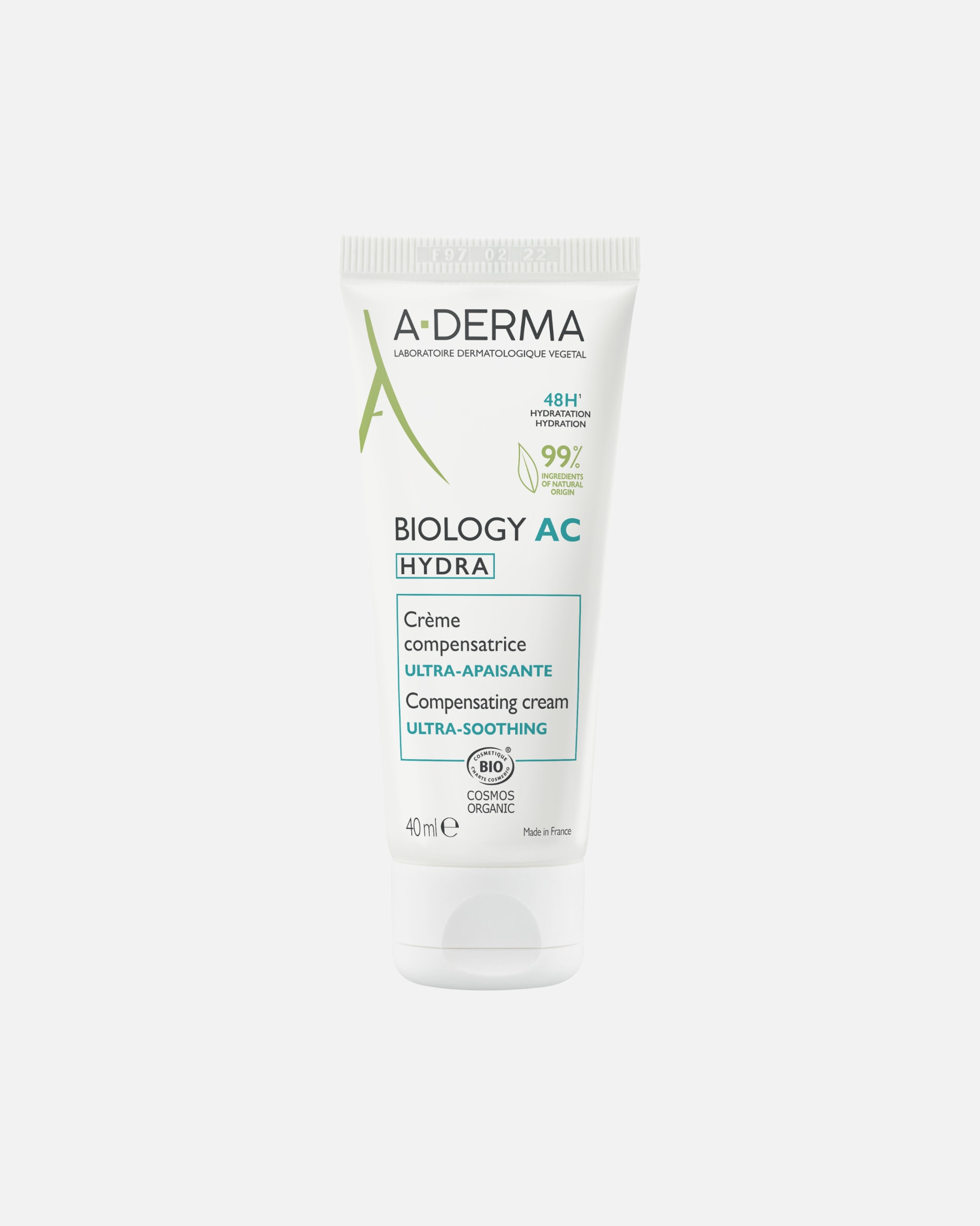 Crème visage équilibrante AC Hydra d'A-DERMA Biology - 40 ml