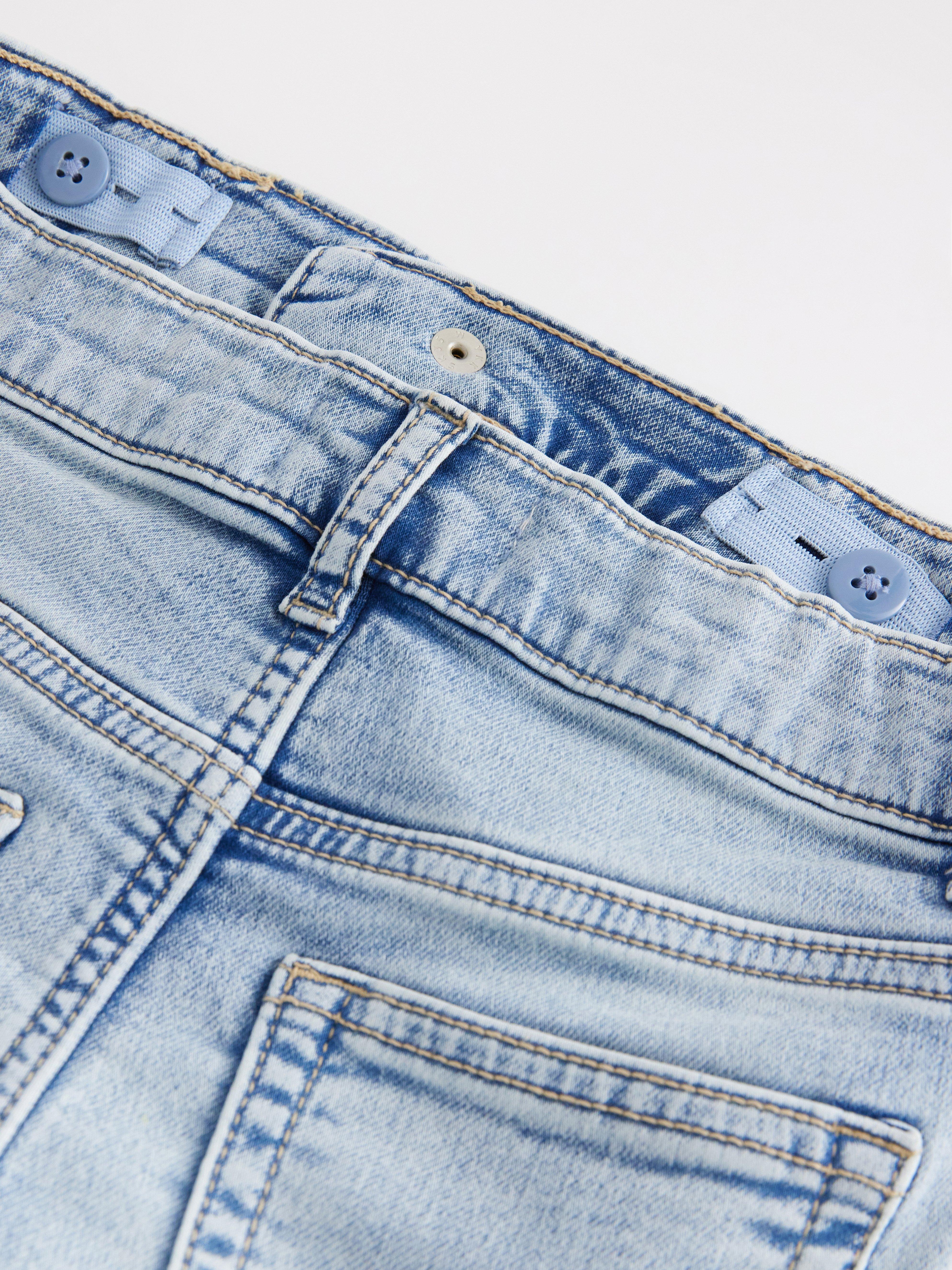 STAFFAN Jeans de pierna recta en denimtrikå Denim claro
