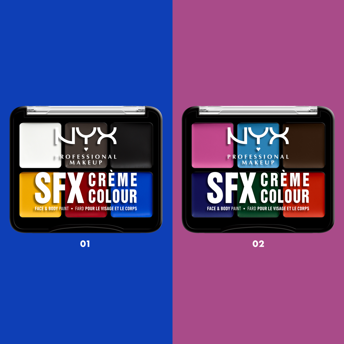 NYX Professional Makeup SFX sejas un ķermeņa krāsu palete