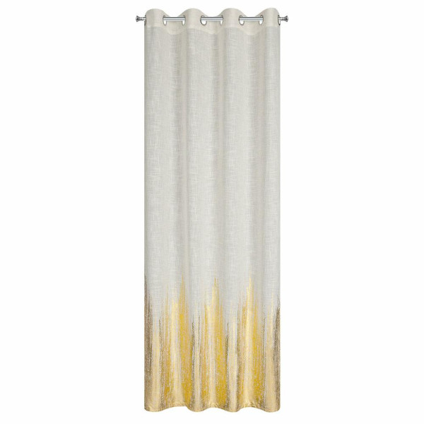 Zasłona gotowa IMANI 135x250 cm przelotki kremowo złota