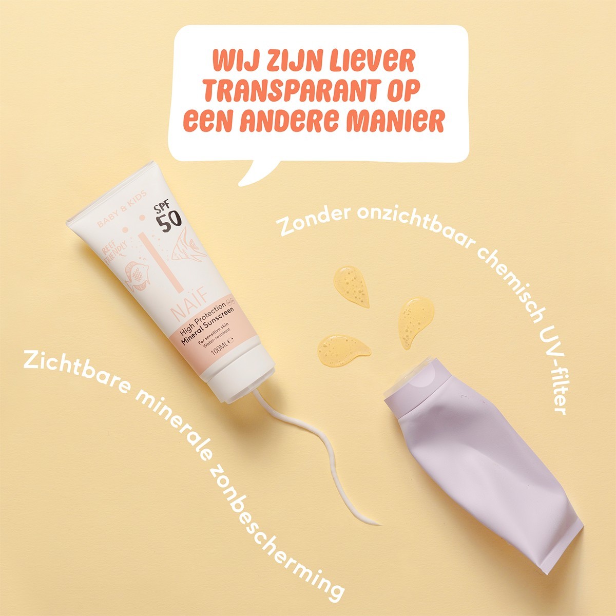 „Naif Sun Spray“ apsauginis purškiklis nuo saulės kūdikiams ir vaikams, 0 % kvapo, apsaugos nuo saulės faktorius 50–100 ml