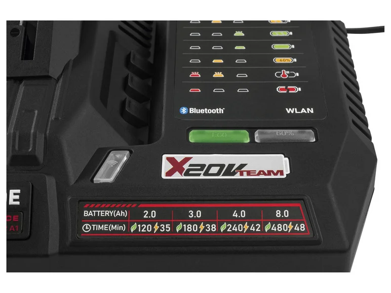 PARKSIDE PERFORMANCE® Smart PLGS 2012 A1 Batterilader, 12 A, 20 V