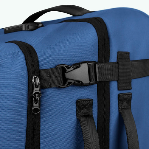 Cabaia Valise souple 2 roues small Shiraz bleu