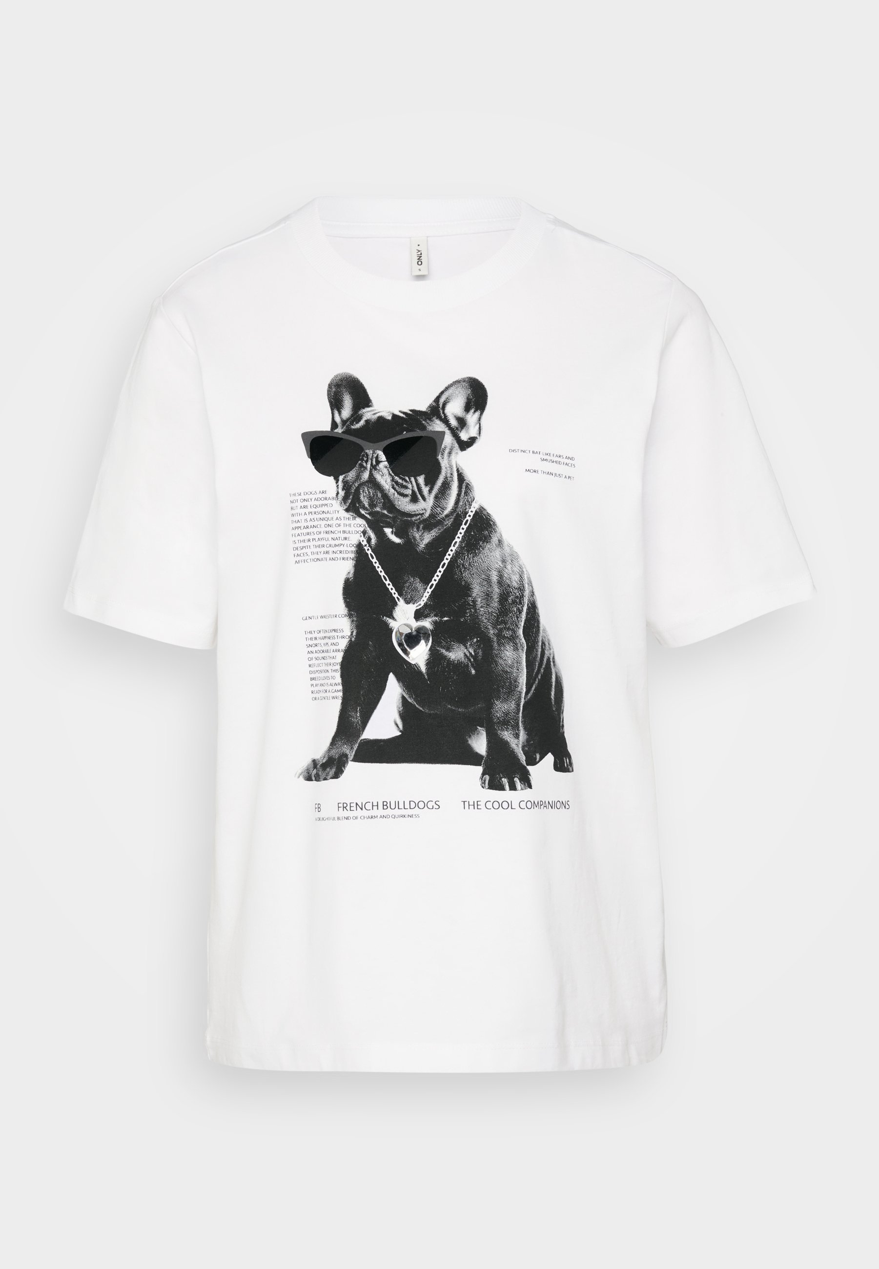 ONLY Tall ONLDONNA LIFE COOL - T-shirt stampata - bianco brillante