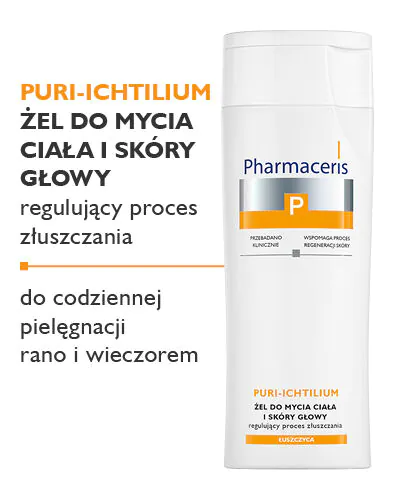 Pharmaceris P Puri Ichtilium Żel do mycia ciała i skóry głowy