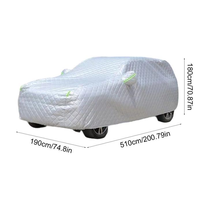 Universele autohoes voor binnen- en buitengebruik, volledige bescherming tegen wind en stof, 510*190*180 cm