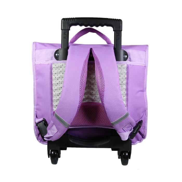 Bagtrotter Phileas pyörillä varustettu reppu - 38 cm - violetti yksisarvinen - tytöille