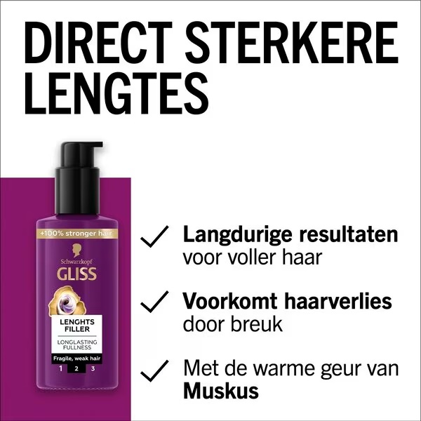 „Gliss Full Hair Wonder Lengths“ užpildomasis serumas, 100 ml