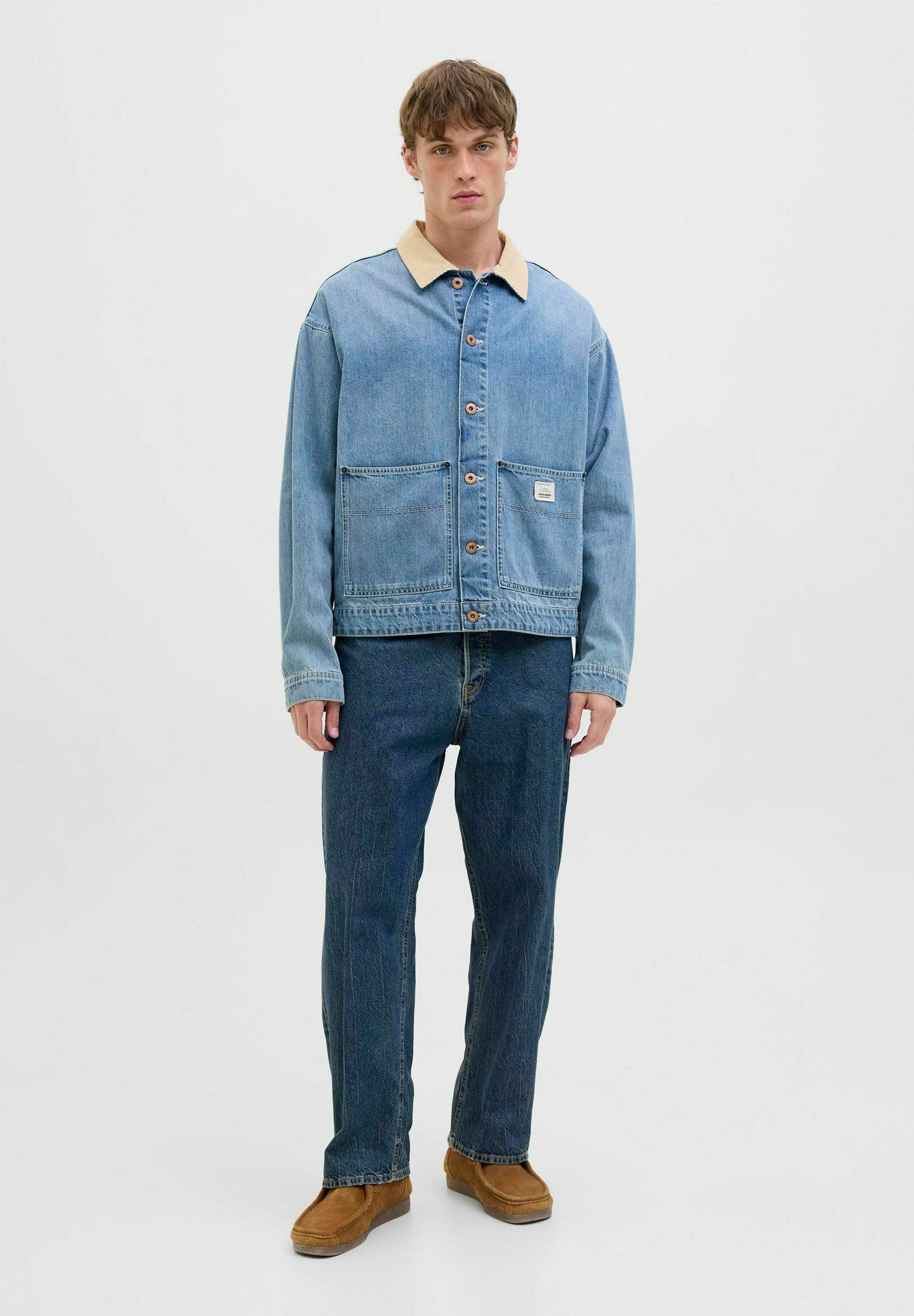 Jean ample Jack & Jones JJIEDDIE - denim bleu