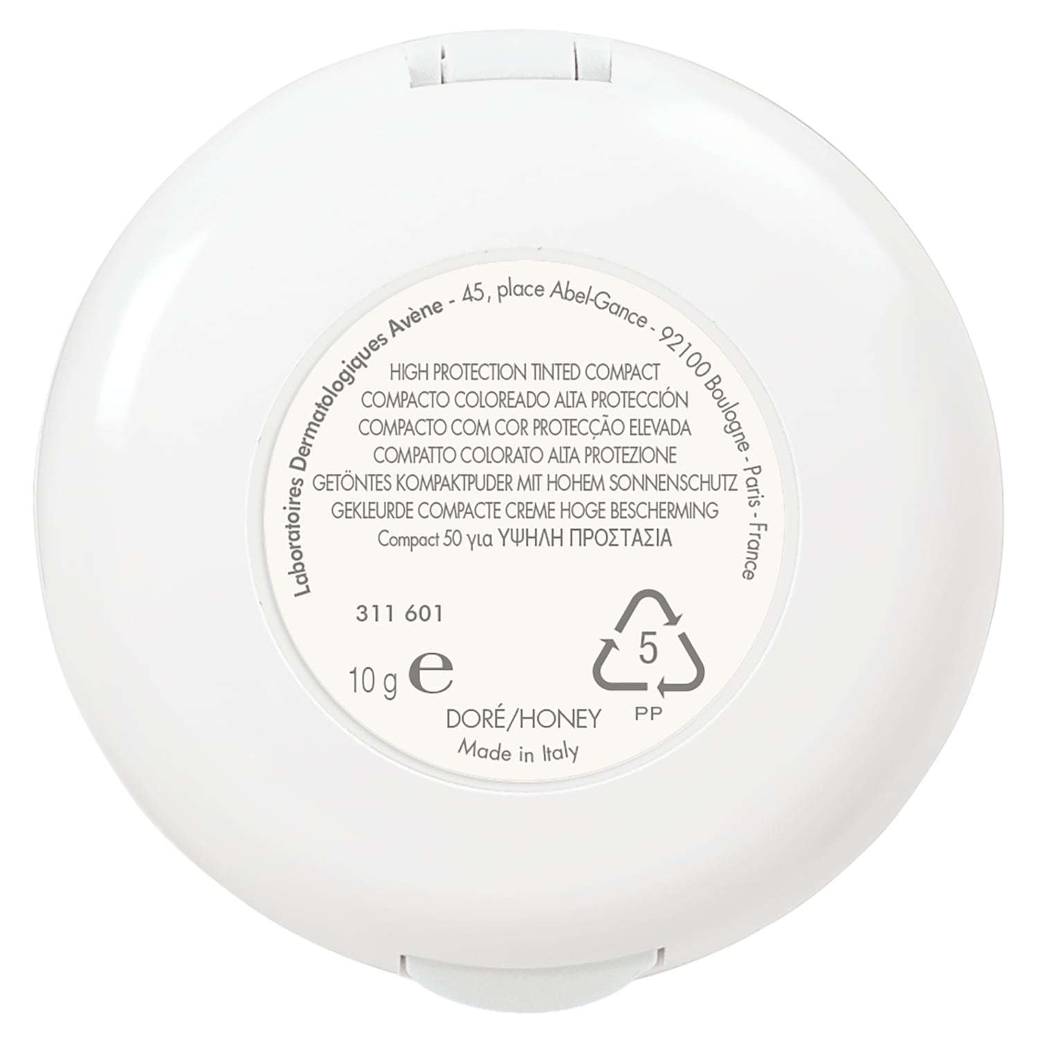 Avène Sun Make-up Solaire Getöntes Kompaktpuder LSF 50 - 10 ml