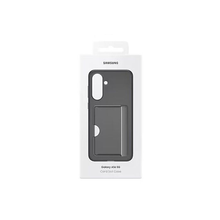 Funda trasera y carcasa negra con tarjetero para Samsung Galaxy A56 5G