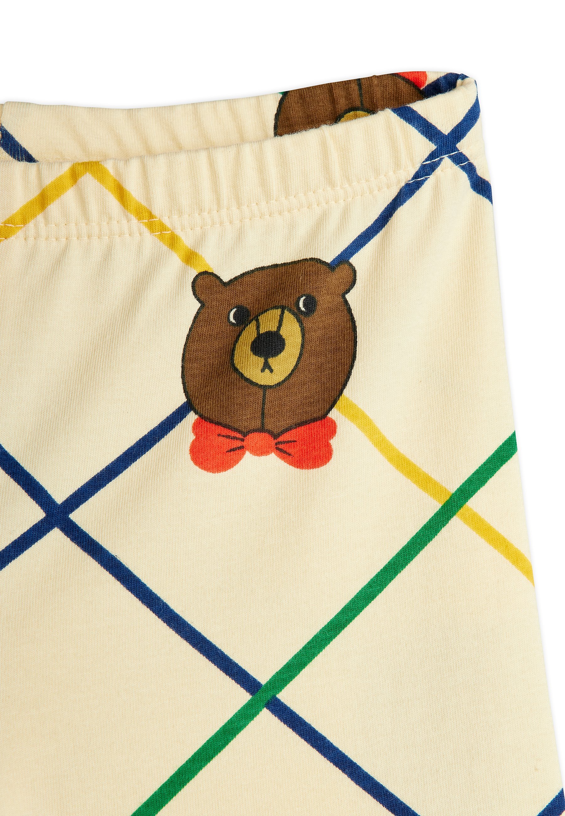 MINI RODINI BEAR CHECK FLARED TROUSERS UNISEX - Teplákové kalhoty - black