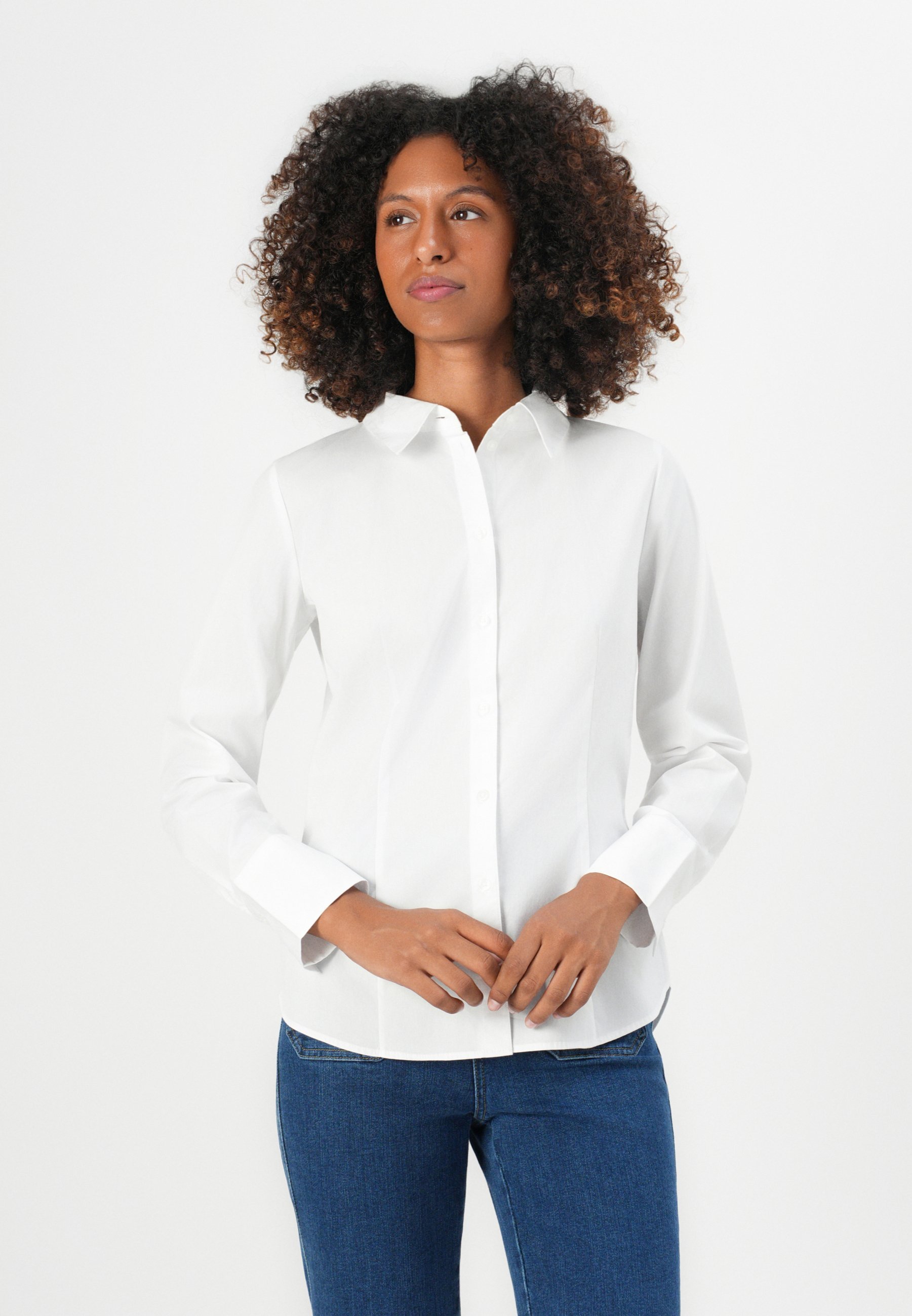 CHEMISE AJUSTÉE TOM TAILOR - Chemisier boutonné - Blanc