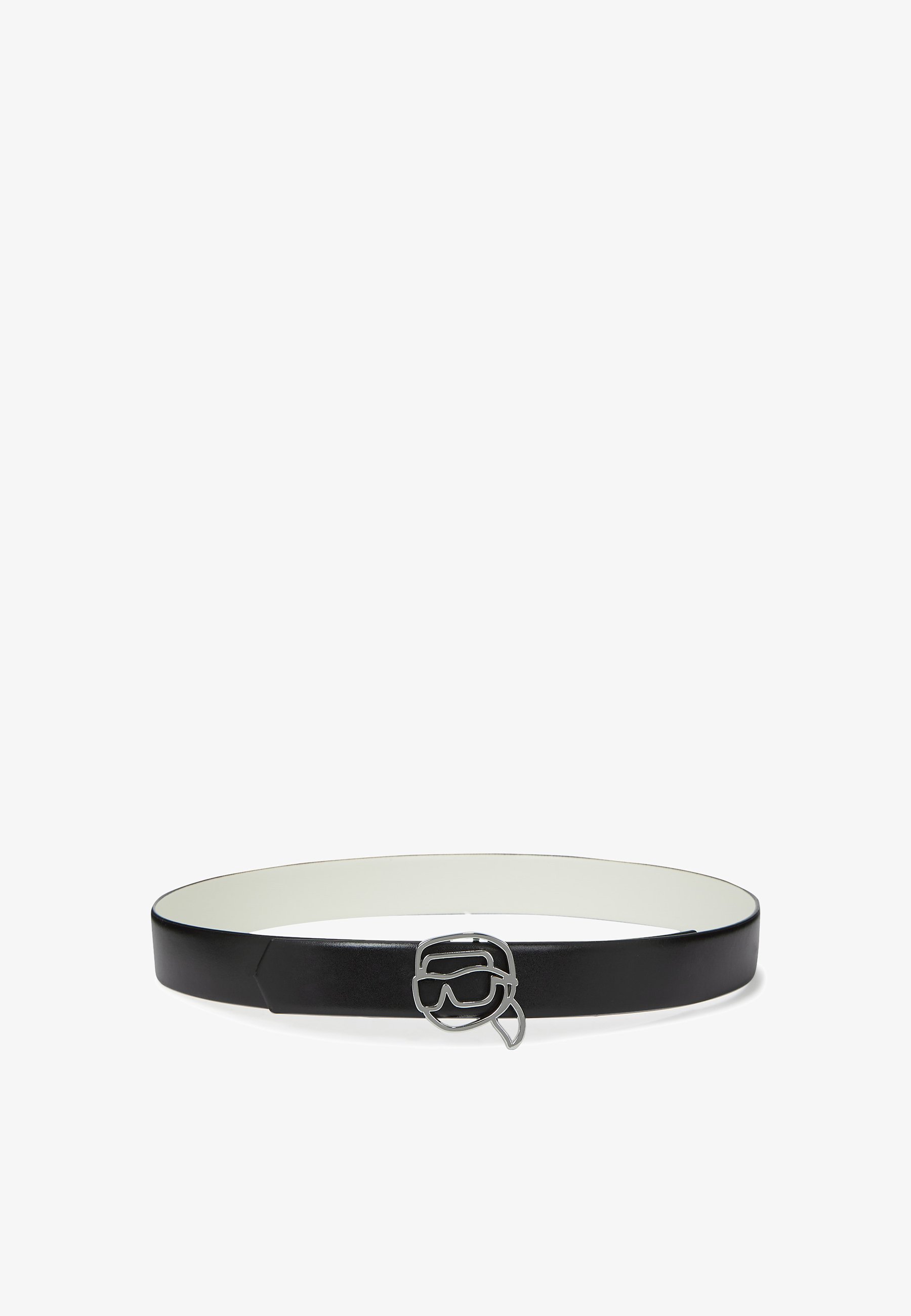 CINTURA REVERSIBILE KARL LAGERFELD IKON - Cintura - bianco/nero