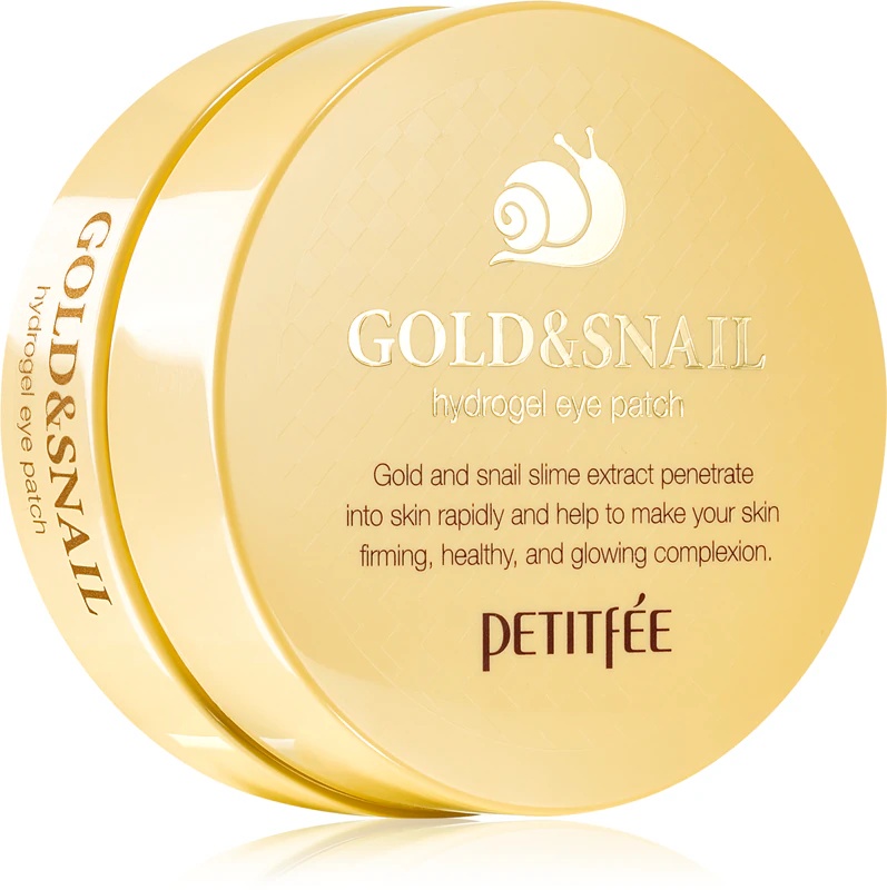Hidrogelna maska za oči Petitfée Gold & Snail z izvlečkom polžje sluzi