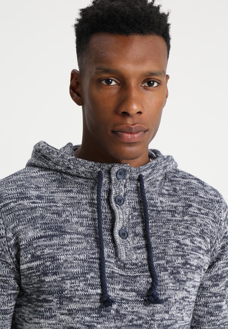 Sweat à capuche Pier One - bleu foncé