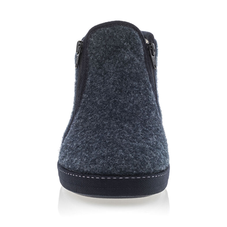 Blauwe herenslippers