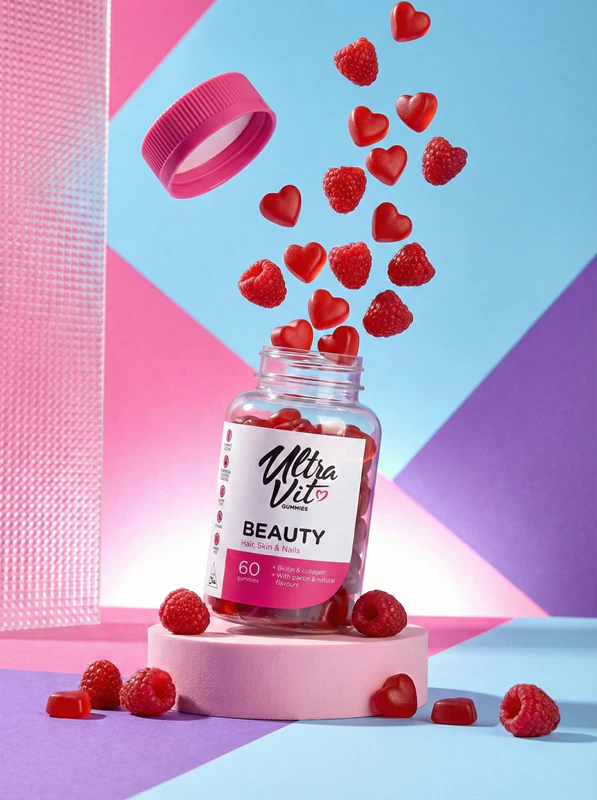 VPLab UltraVit Gummies - Suplemento alimentar de beleza em comprimidos mastigáveis com colágeno