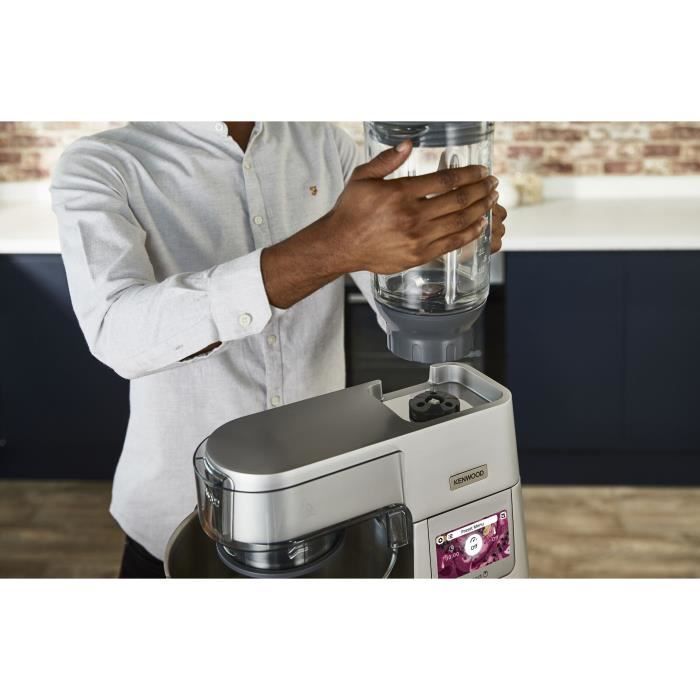 Accesorio de batidora de vidrio de 1,6 L para batidora de pie KENWOOD KAH359GL - 4 cuchillas